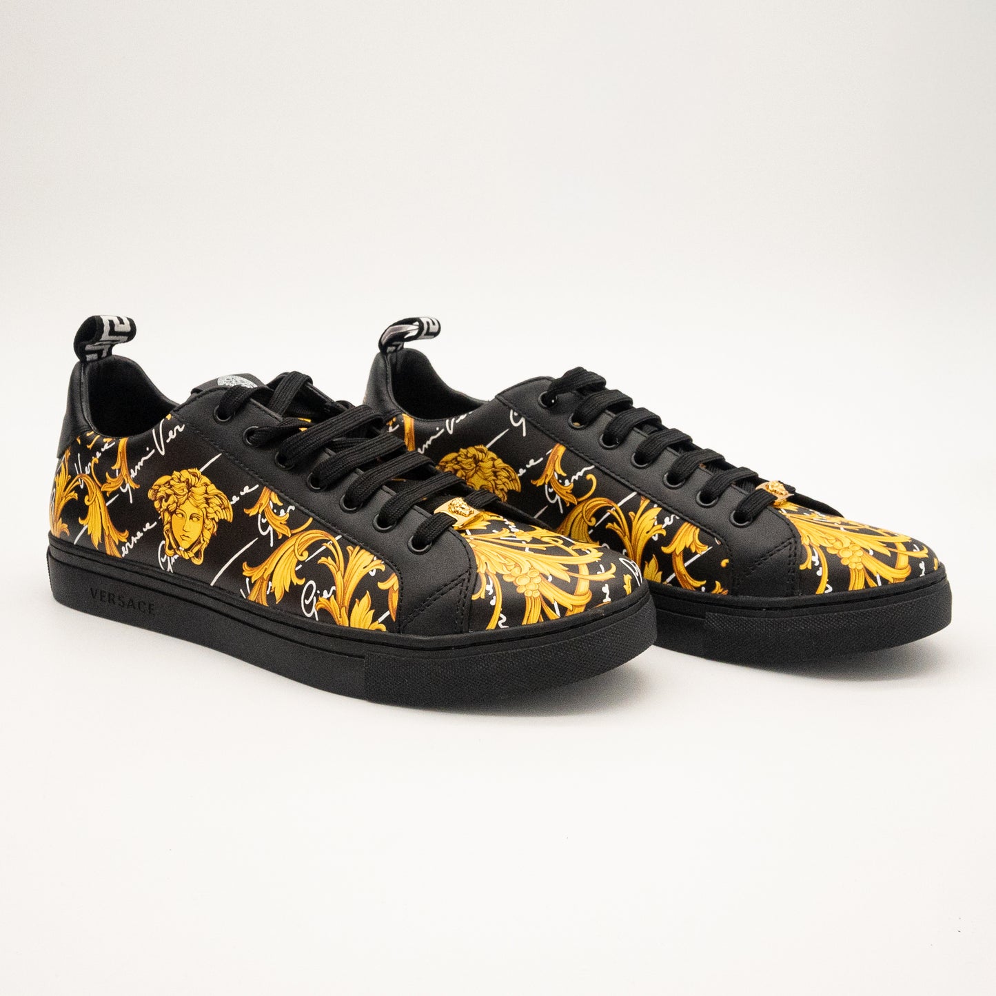 Gianni Versace Baroque Medusa Low-Top Sneakers