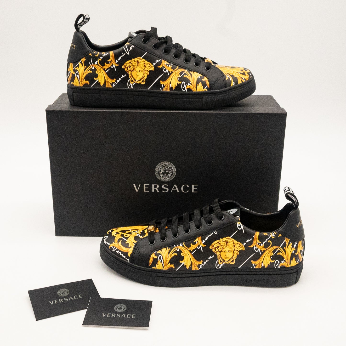 Gianni Versace Baroque Medusa Low-Top Sneakers