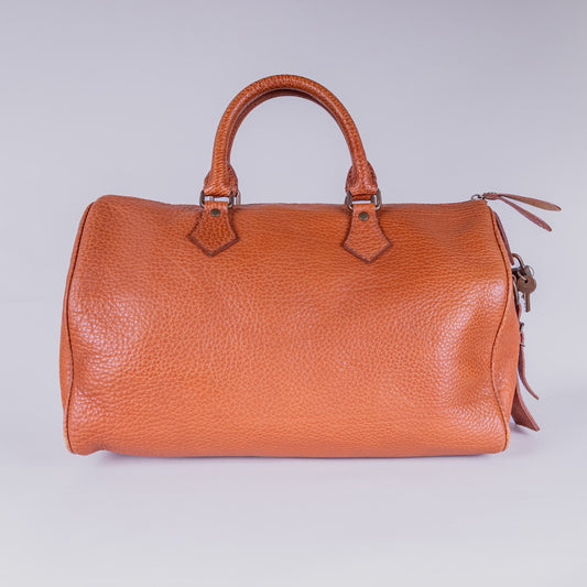 Polo Ralph Lauren Boston Satchel Bag in Pebbled Leather