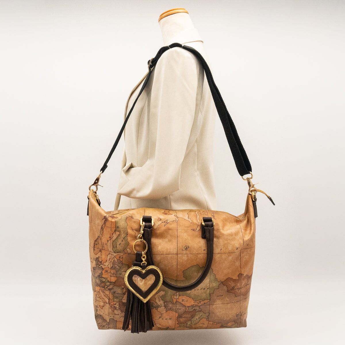 Alviero Martini 1A Classe Map Print PVC Tote Bag