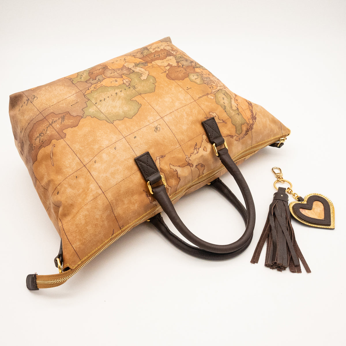 Alviero Martini 1A Classe Map Print PVC Tote Bag