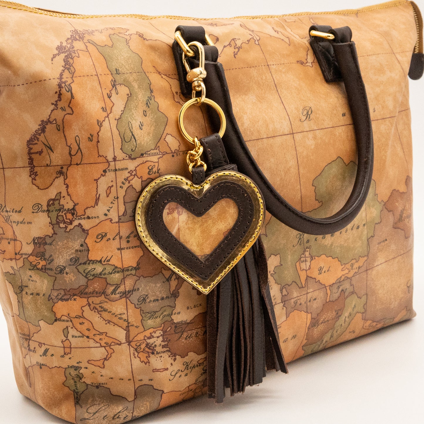 Alviero Martini 1A Classe Map Print PVC Tote Bag