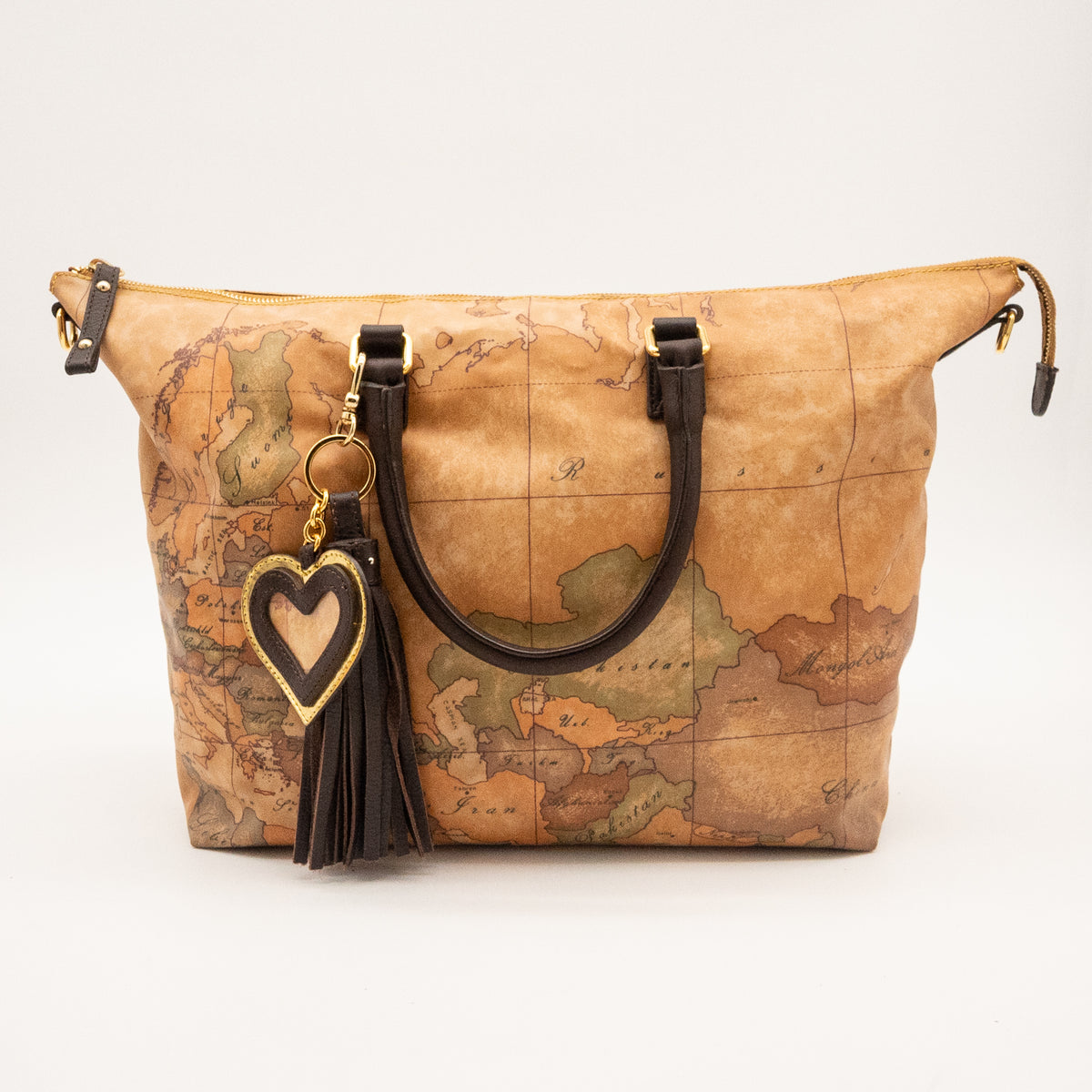 Alviero Martini 1A Classe Map Print PVC Tote Bag