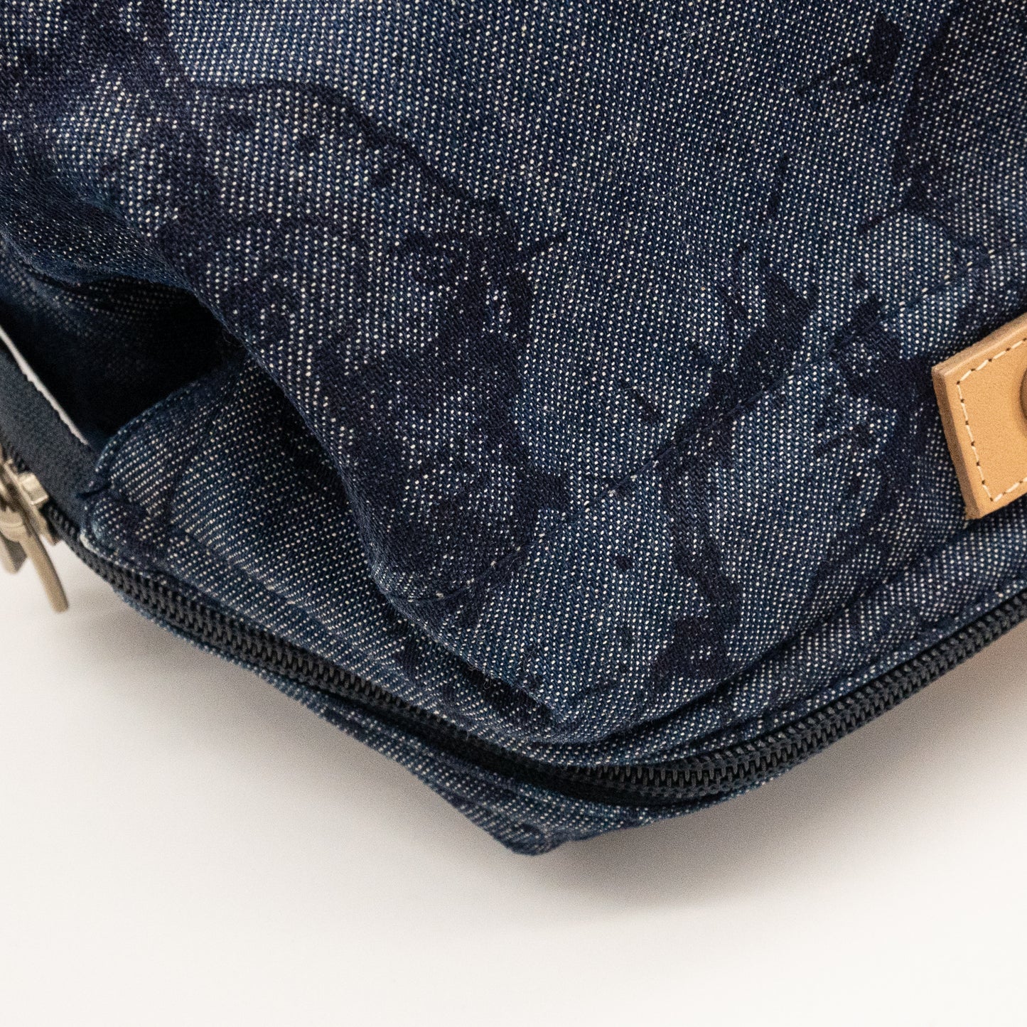 Alviero Martini 1A Classe Denim Map Print Bag Made in Italy