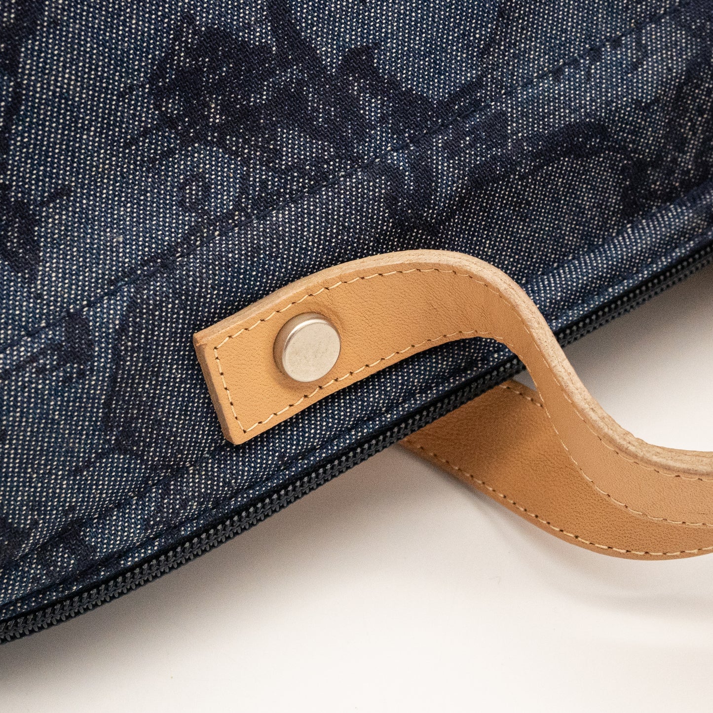 Alviero Martini 1A Classe Denim Map Print Bag Made in Italy