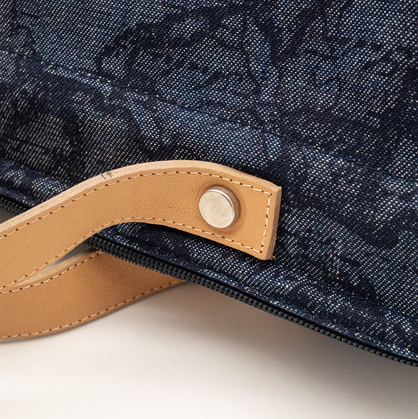 Alviero Martini 1A Classe Denim Map Print Bag Made in Italy
