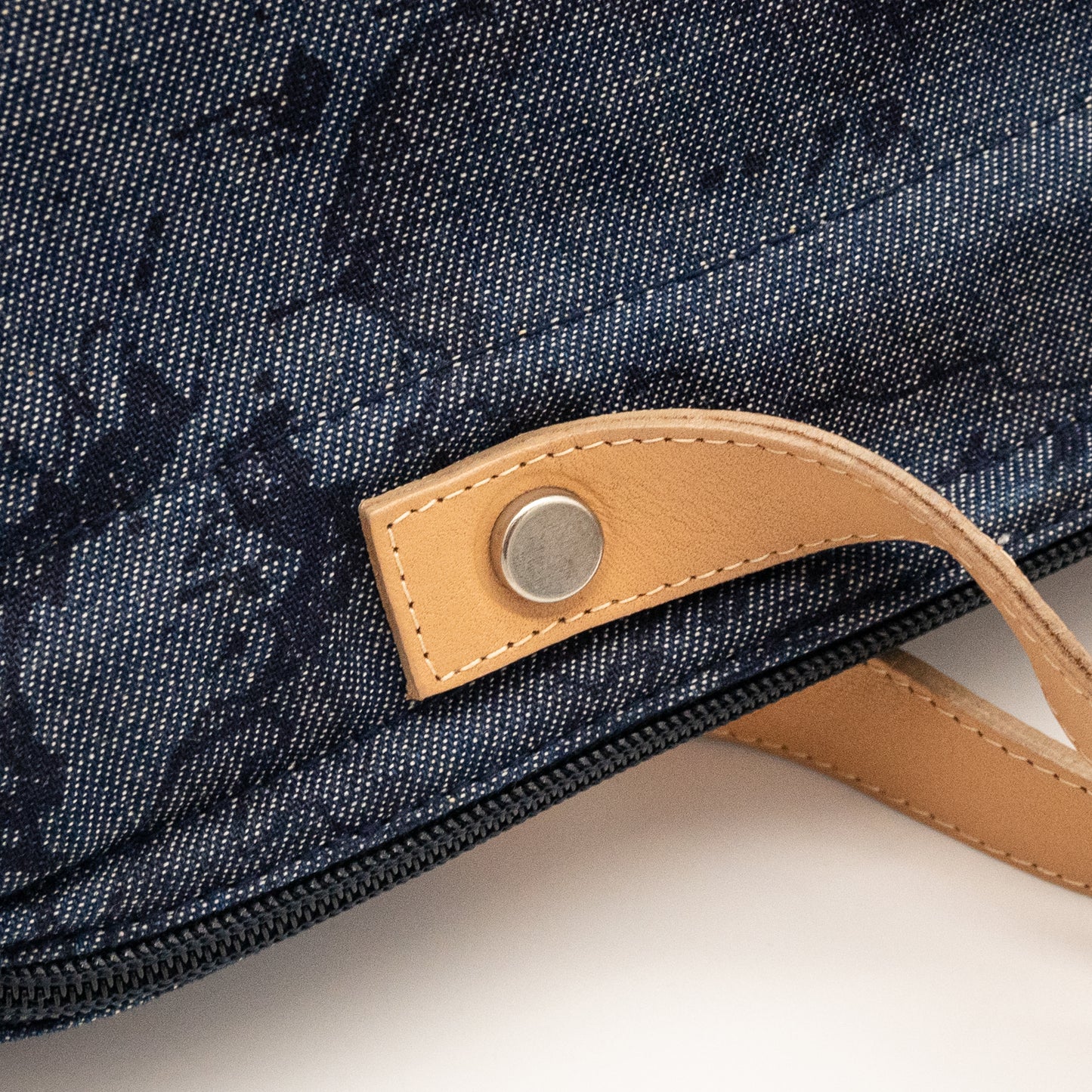 Alviero Martini 1A Classe Denim Map Print Bag Made in Italy