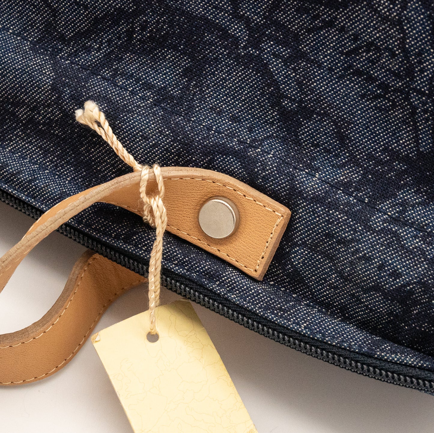 Alviero Martini 1A Classe Denim Map Print Bag Made in Italy