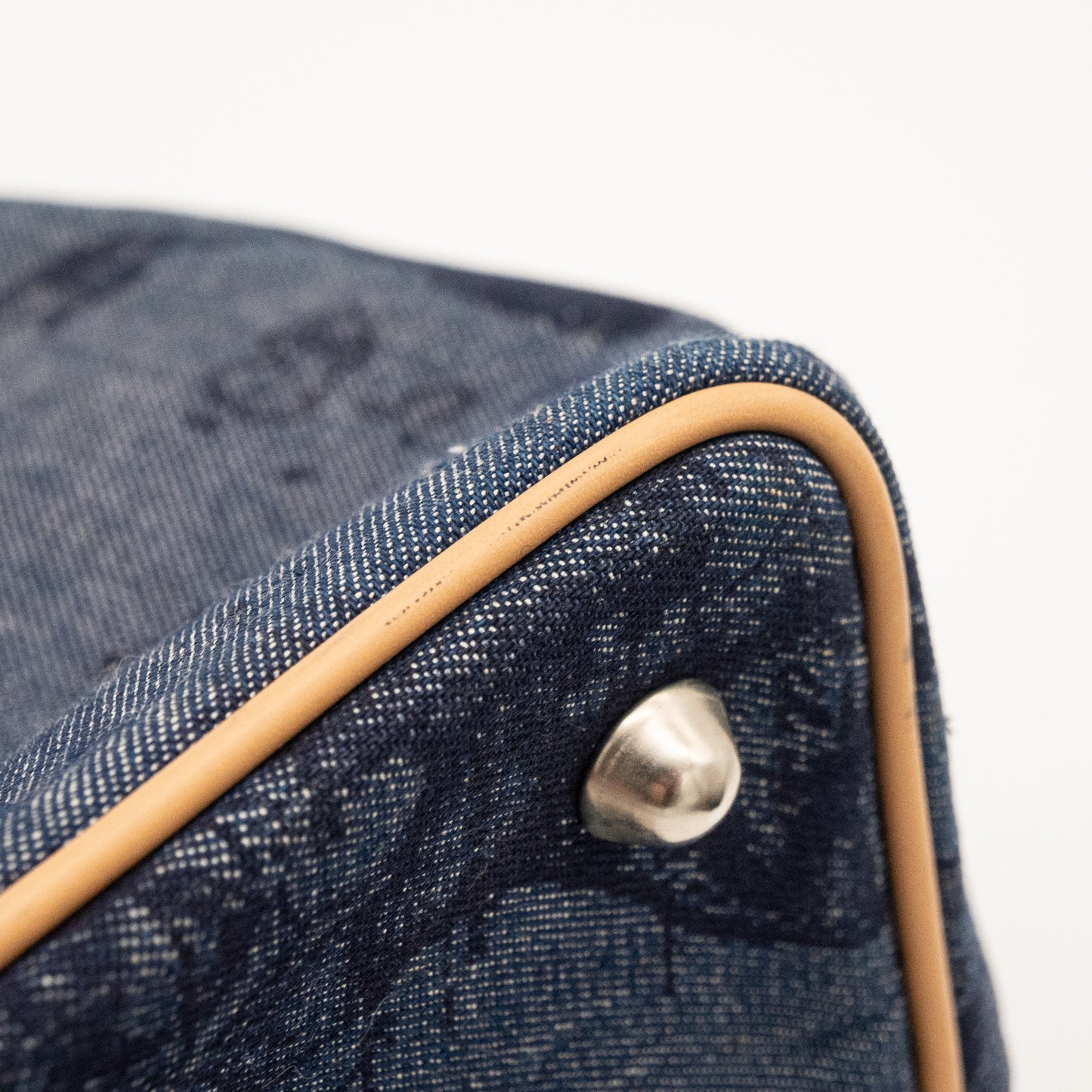 Alviero Martini 1A Classe Denim Map Print Bag Made in Italy