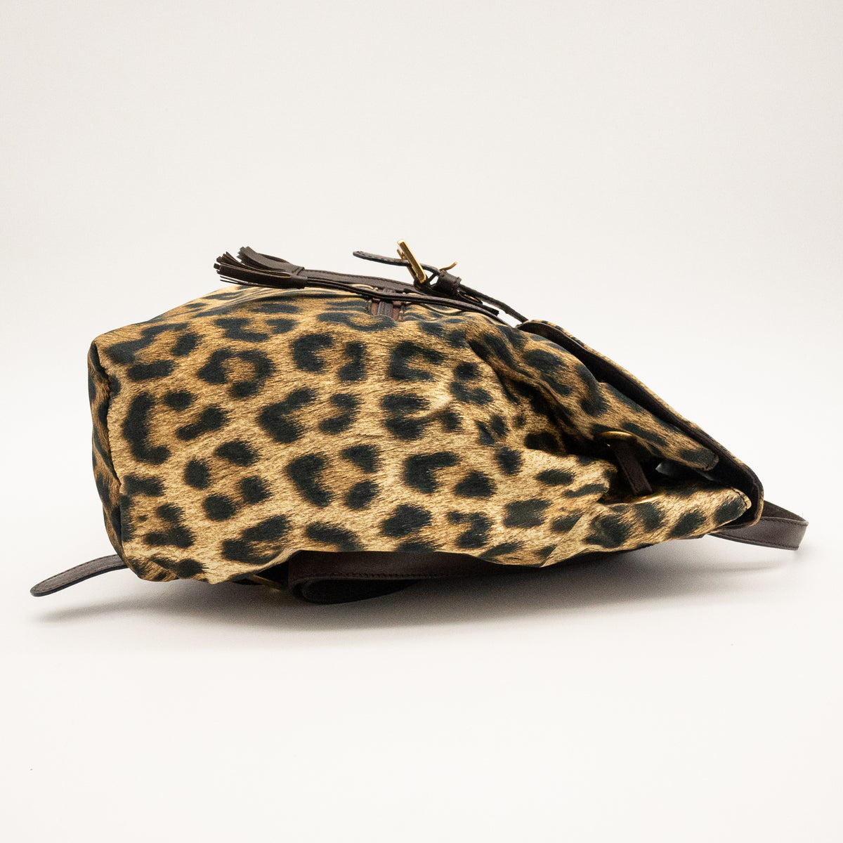MOSCHINO Leapord Print Nylon Backpack