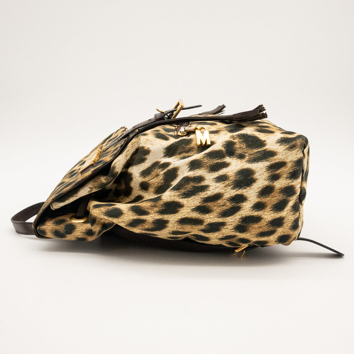 MOSCHINO Leapord Print Nylon Backpack