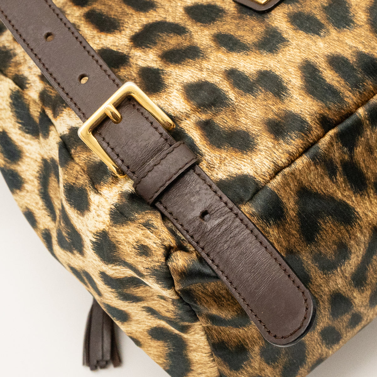 MOSCHINO Leapord Print Nylon Backpack