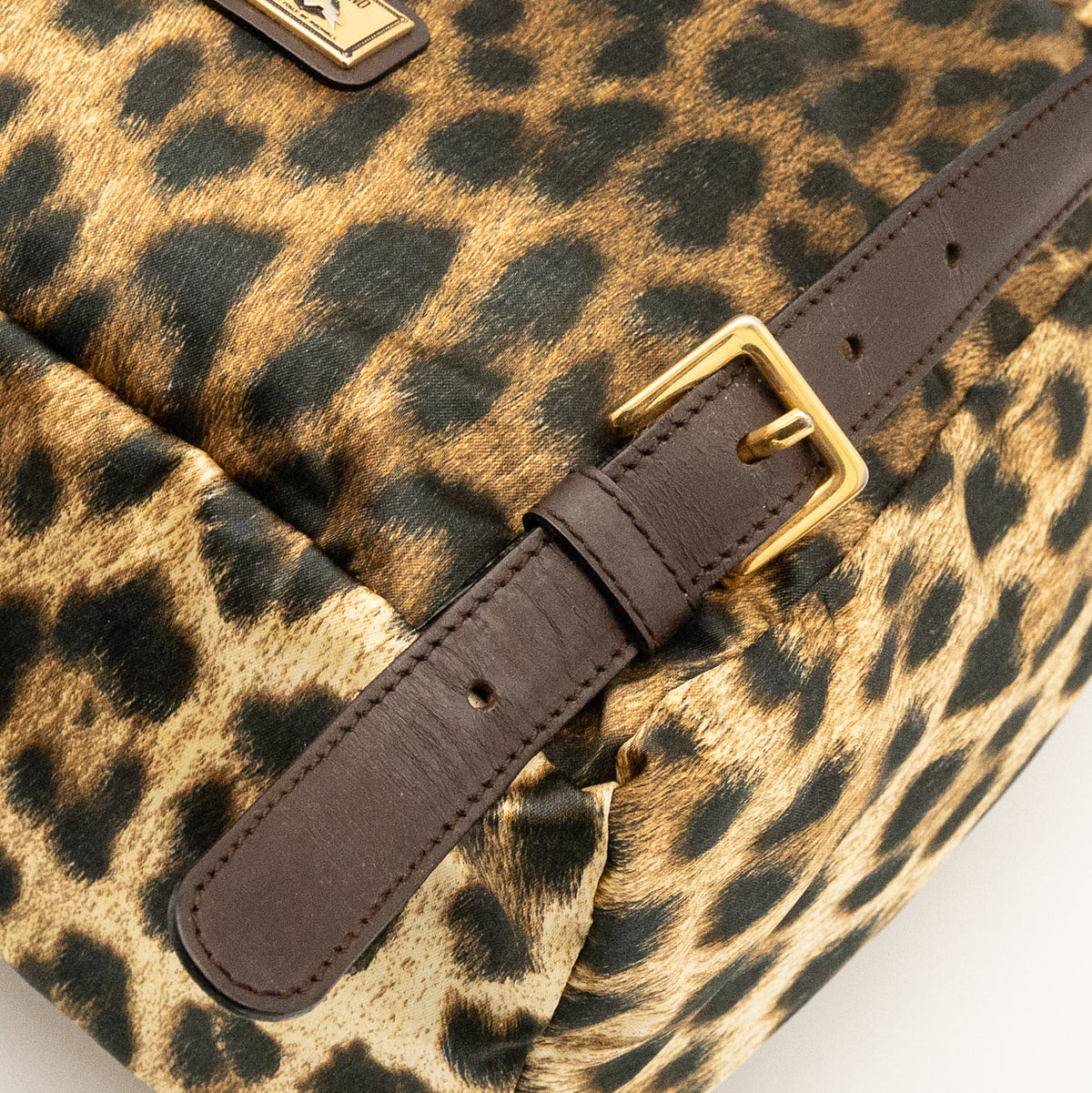 MOSCHINO Leapord Print Nylon Backpack