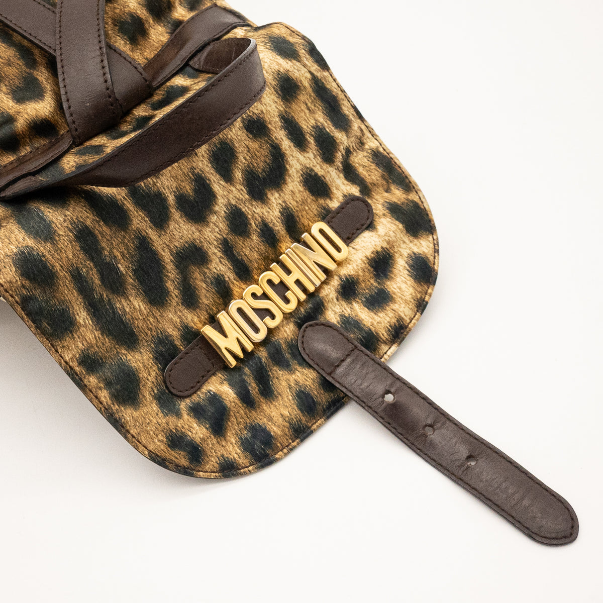 MOSCHINO Leapord Print Nylon Backpack