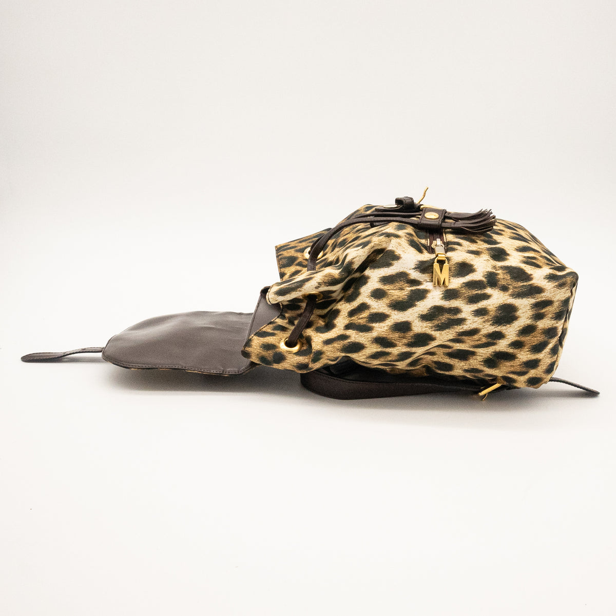 MOSCHINO Leapord Print Nylon Backpack