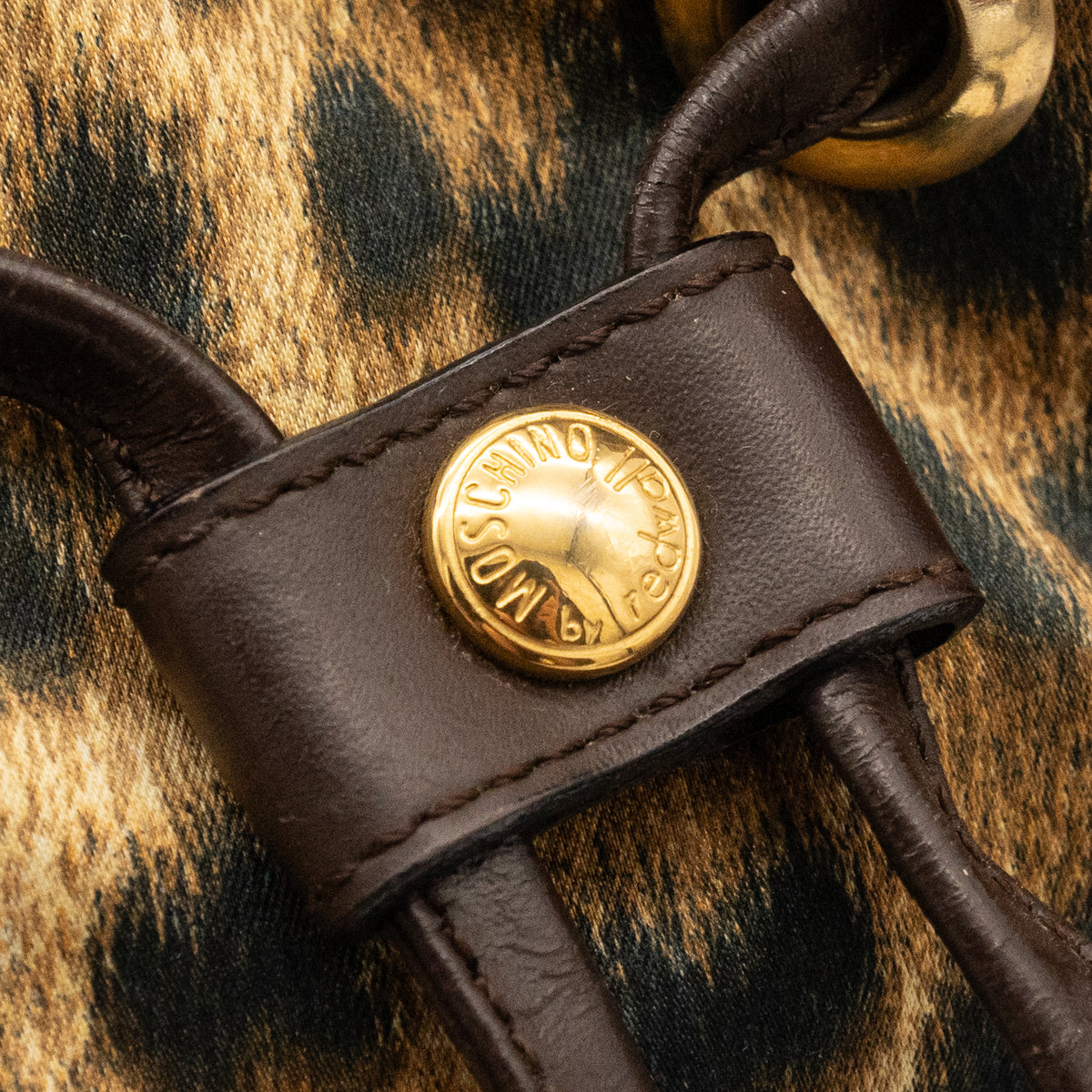 MOSCHINO Leapord Print Nylon Backpack