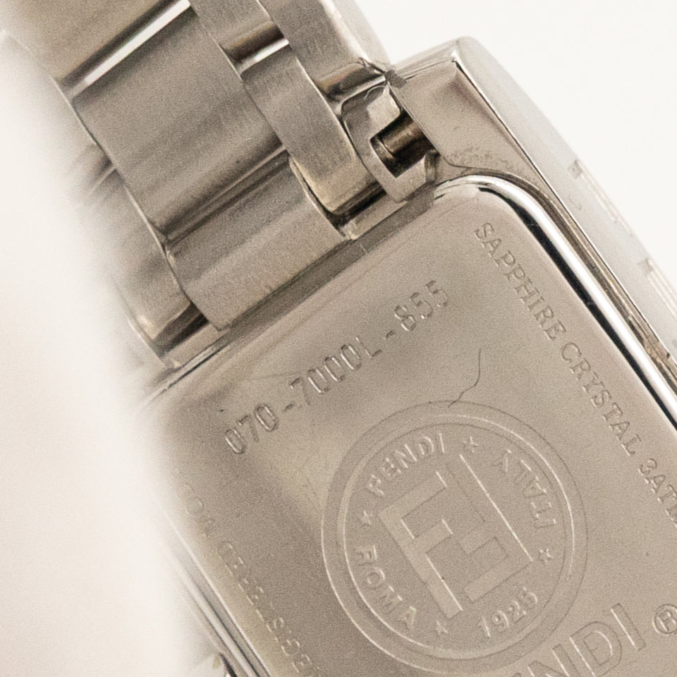 Fendi Rectangular Orologi Sapphire Crystal Watch Salmon Dial – Swiss Made