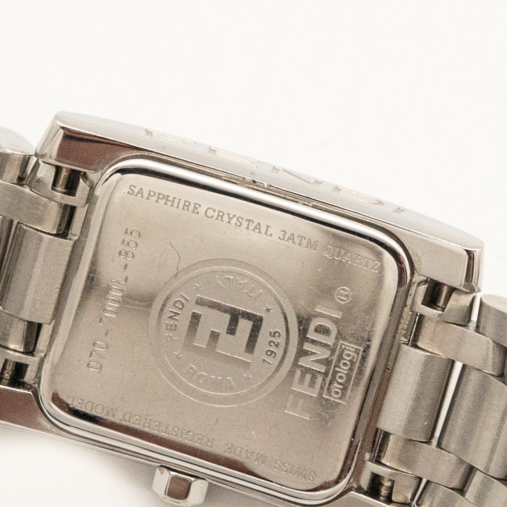 Fendi Rectangular Orologi Sapphire Crystal Watch Salmon Dial – Swiss Made
