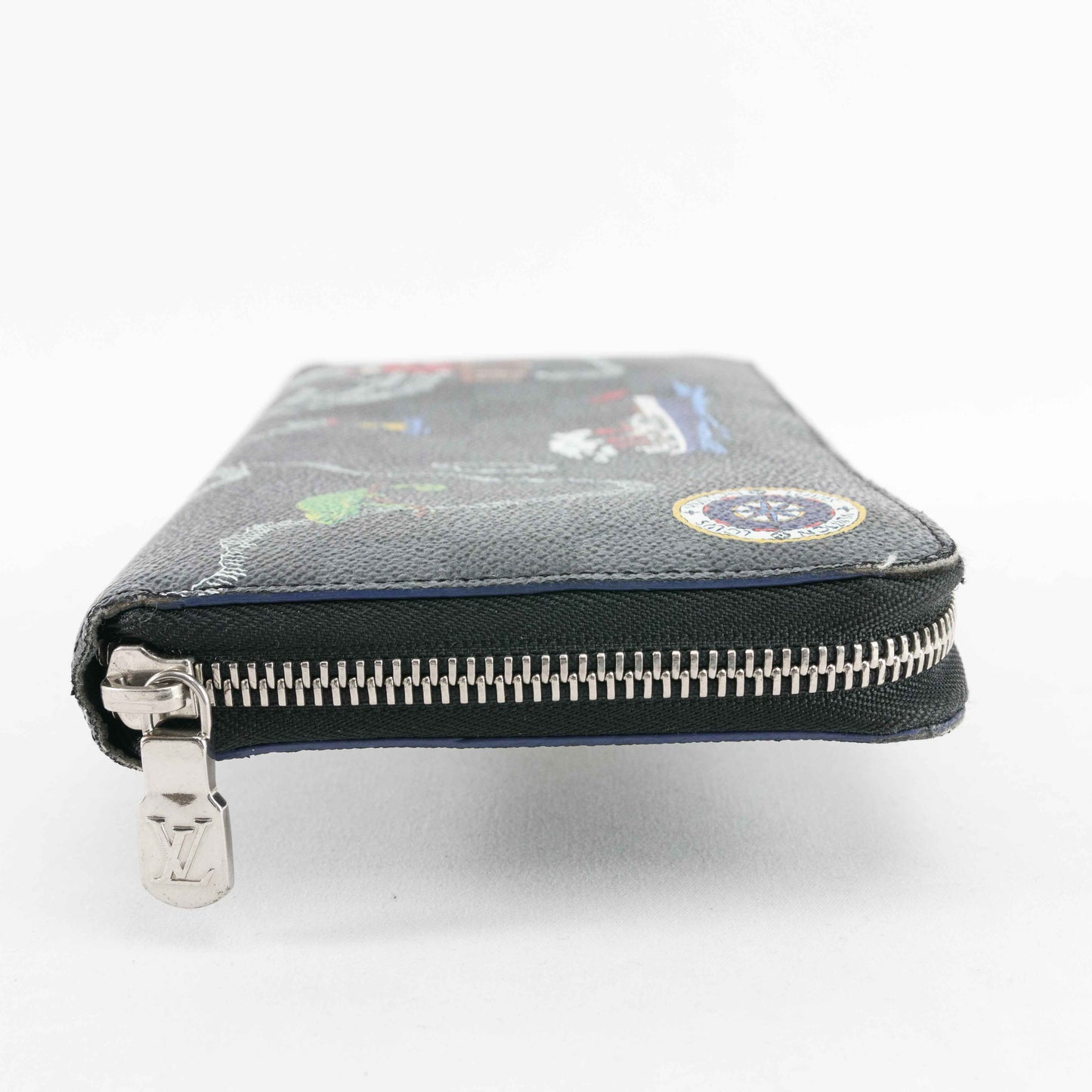 Louis Vuitton Brazza Wallet in Damier Graphite World Tour Print