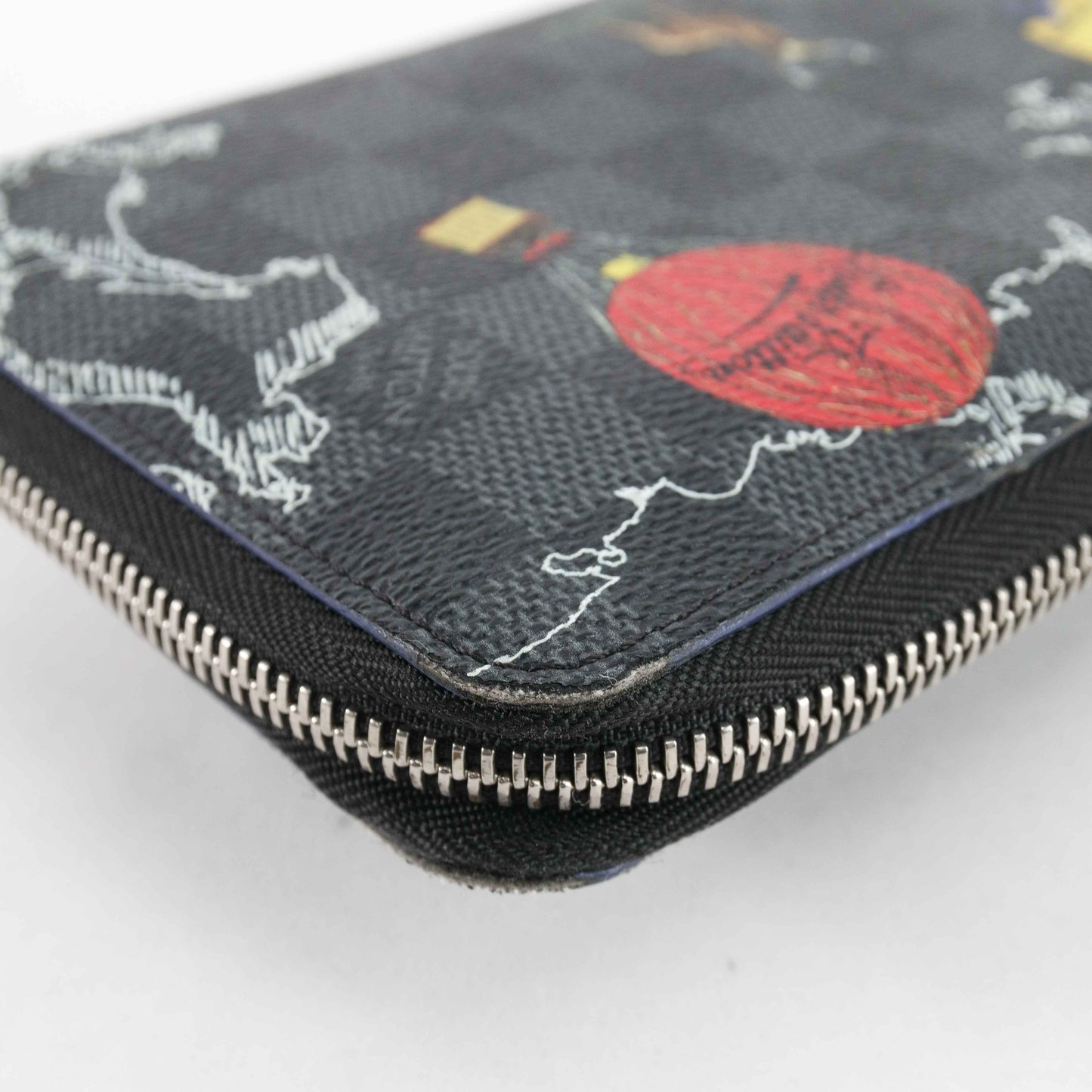 Louis Vuitton Brazza Wallet in Damier Graphite World Tour Print