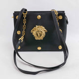 Authentic Vintage Medusa Shoulder bag with Chain Link leather strap