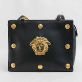 Authentic Vintage Medusa Shoulder bag with Chain Link leather strap