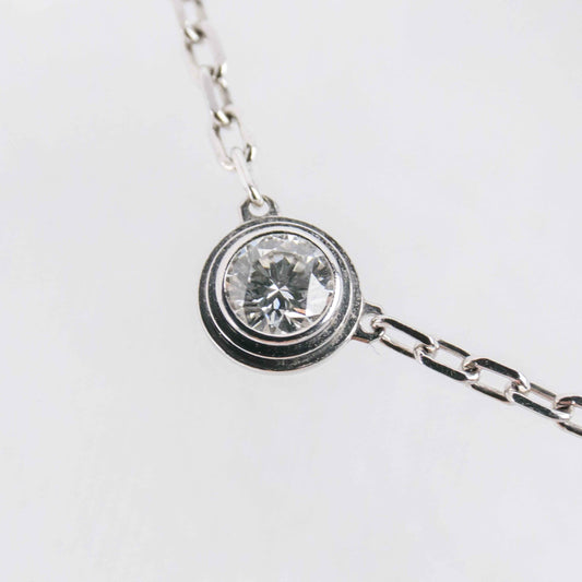 Cartier - Necklace - Cartier d'Amour necklace, small model - 18 kt. White gold Diamond (Natural)