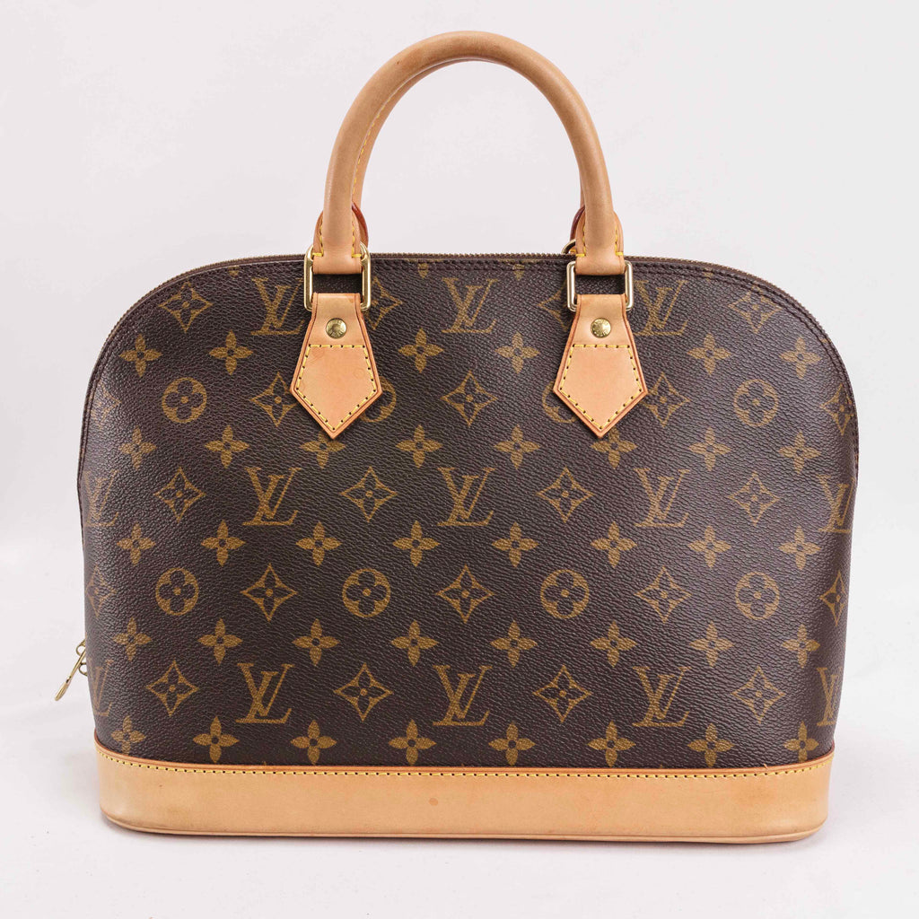 Authentic Louis Vuitton Alma monogram handbag Rank A