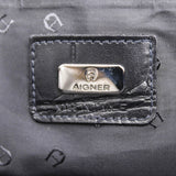 Authentic Aigner Crocodile embossed Leather business bag