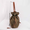 Authentic Prada Tessuto Drawstring Tote Bag Brown