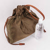 Authentic Prada Tessuto Drawstring Tote Bag Brown