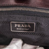 Authentic Prada Brown/Black Nylon and Leather Whipstitch Pocket Shoulder Bag