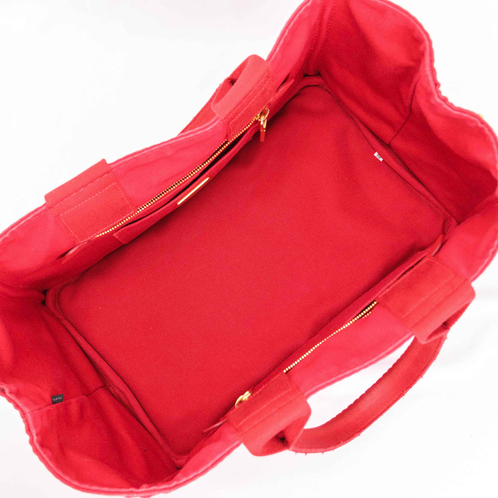 Prada - Canapa Red Canvas - Handbag