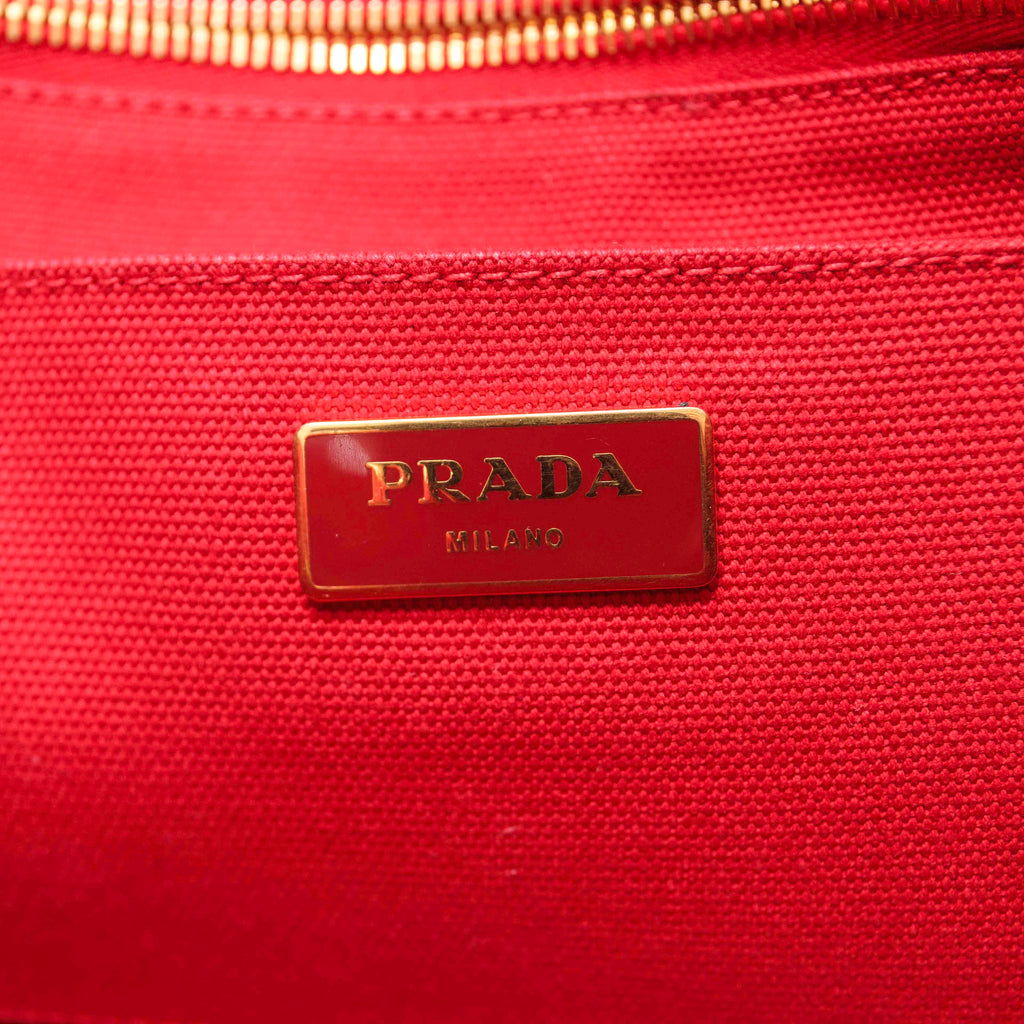 Prada - Canapa Red Canvas - Handbag