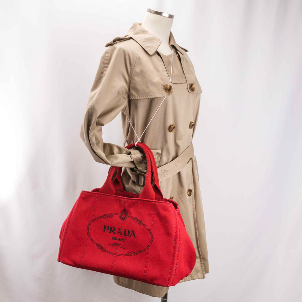 Prada - Canapa Red Canvas - Handbag