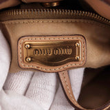 Authentic Miu Miu Light Brown leather Tote Bag - Shoulder bag