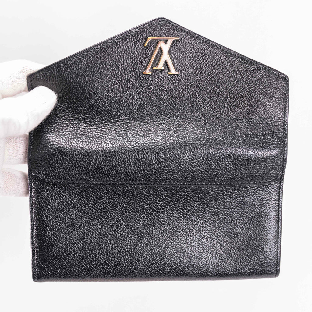 Authentic Louis Vuitton Portefeuille My Lock Me Long Wallet Noir Black M62530