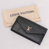 Authentic Louis Vuitton Portefeuille My Lock Me Long Wallet Noir Black M62530