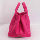 Authentic PRADA canvas Canapa tote 2-way bag in Pink