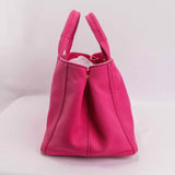 Authentic PRADA canvas Canapa tote 2-way bag in Pink