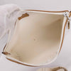 Authentic Vintage Gucci Plus White Monogram Clutch Bag.