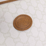 Authentic Vintage Gucci Plus White Monogram Clutch Bag.