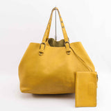 Authentic Miu Miu Yellow Leather Tote bag