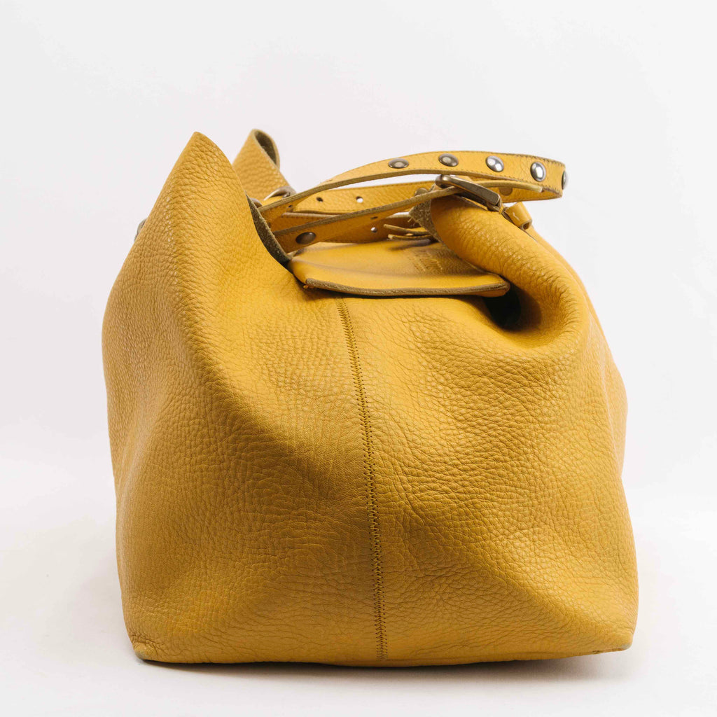 Authentic Miu Miu Yellow Leather Tote bag