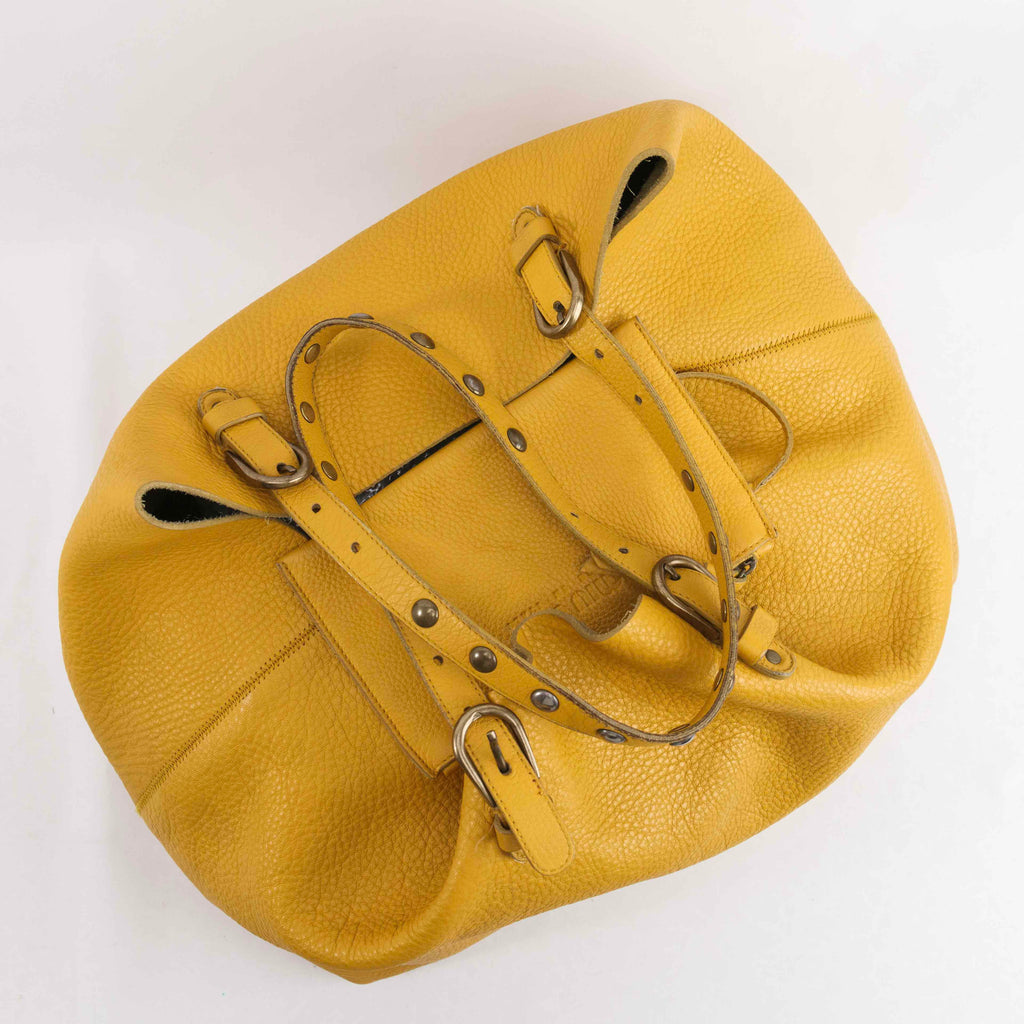 Authentic Miu Miu Yellow Leather Tote bag