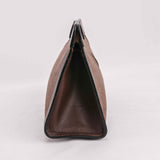 Authentic Gucci Vintage Brown Leather Clutch Bag.