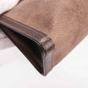 Authentic Gucci Vintage Brown Leather Clutch Bag.