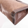 Authentic Gucci Vintage Brown Leather Clutch Bag.