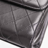 Authentic CHANEL 2.55 Vintage Black Quilted Leather 2.55 handbag