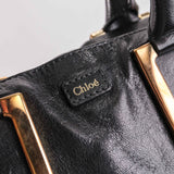 Authentic Chloe Ethel 2 way shoulder handbag black leather